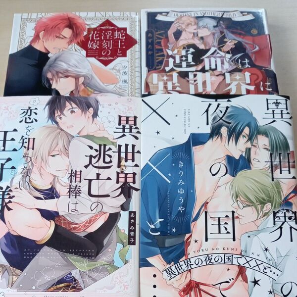 異世界逃亡の相棒は恋を知らない王子様 1/あさみ青子 4冊セット