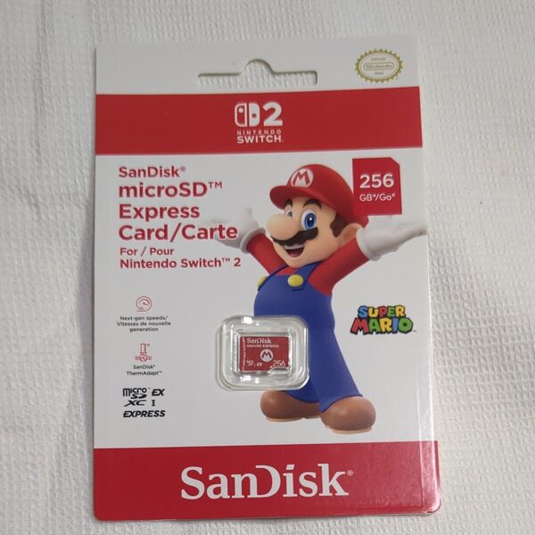 新品 SanDisk microSD Express Card 256GB for Nintendo Switch 2