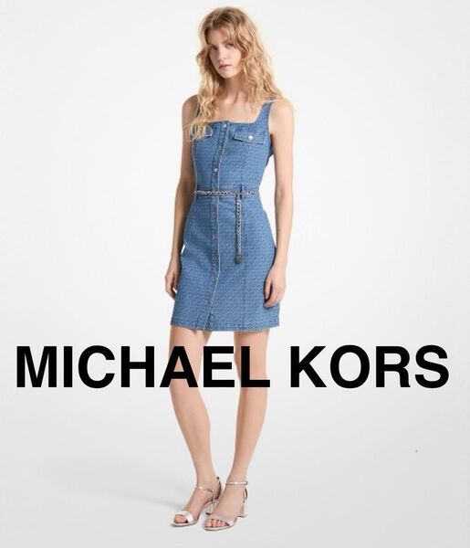 MICHAEL KORS マイケルコース ロゴ ミニ ドレス ワンピース