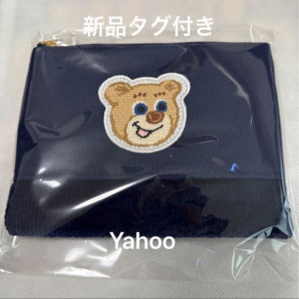 フェイラー オールドテディ ワッペンポーチ ネイビー