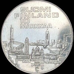 フィンランド 1971 10M銀貨 ヨーロッパ選手権