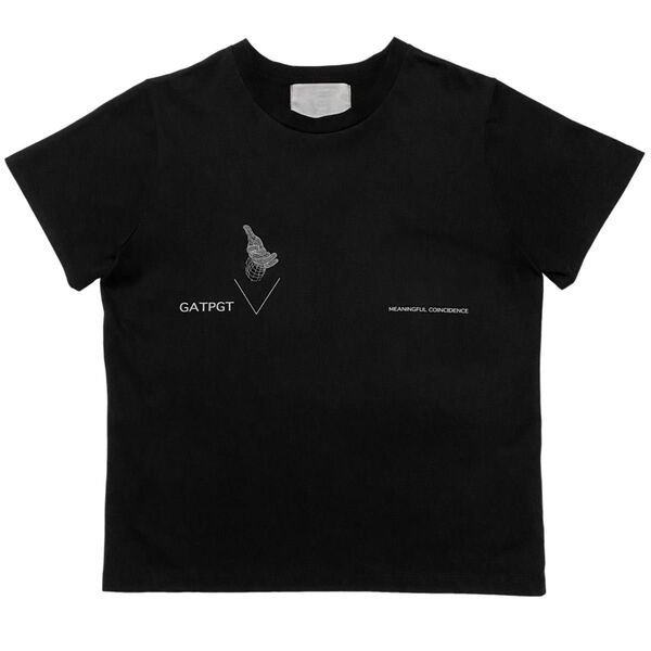 GADID ANONIEM ZEKE BLACK ガディッド アノニム プリント Tシャツ Tee 半袖 トップス 完売 即完 F