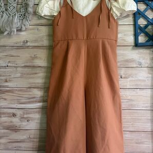 リボンが可愛いオールインワン