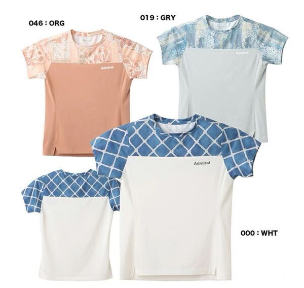 アドミラル Admiral テニスウェア レディース スリットヘムグラフィックTEE ATLA502