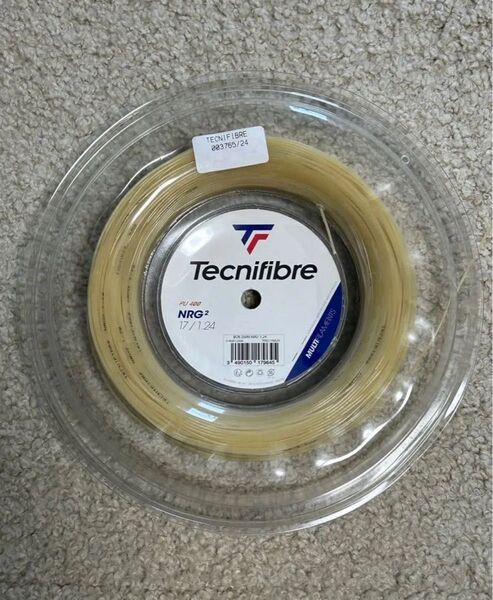 12mカット2張り テクニファイバー NRG2 17 1.24 ナチュラル Tecnifibre