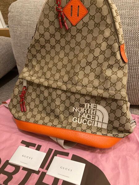 【美品】GUCCI THE NORTH FACE グッチ ノースフェイス リュック バックパック 650288
