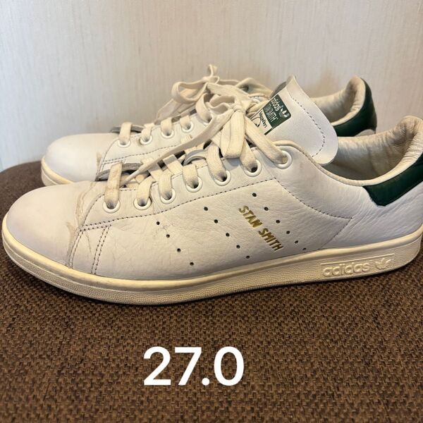 スタンスミス 27.0cm 本革 CQ2871 adidas STAN SMITH