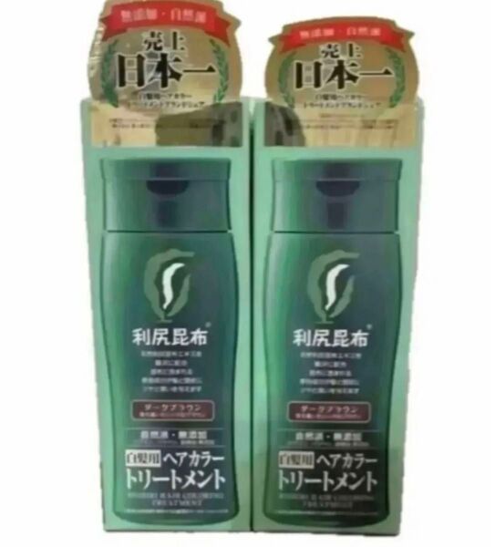 未開封新品《利尻》ヘアカラートリートメント ダークブラウン 2本セット