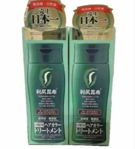 未開封新品《利尻》ヘアカラートリートメント ダークブラウン 2本セット