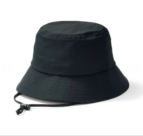 タグ付き新品《無印良品》風を通す ちいさくまとまる バケットハット 黒 男女兼 在庫残り僅か!
