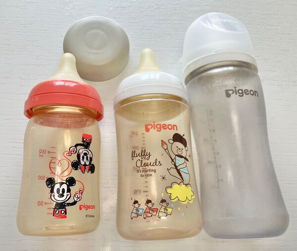 Pigeon 哺乳瓶 3本セット ミッキー 150ml 240ml 300ml
