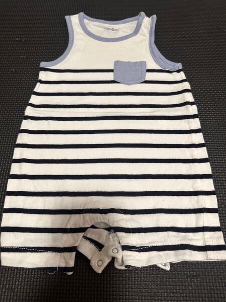 babyGap ボーダー柄ロンパース 60