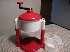  ice slicer ice chipping machine manual red white 