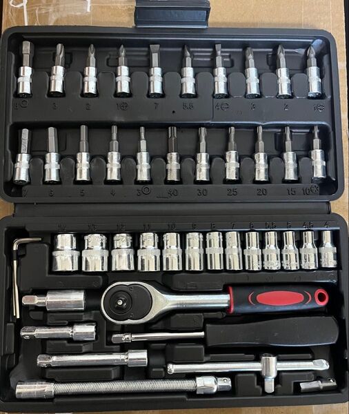 ソケットレンチ スパナ ラチェット 工具セット メンテナンス 小型 収納 DIY