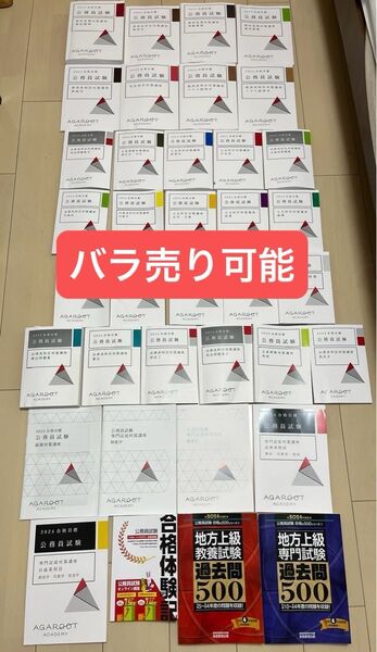 アガルートアカデミー 2024年版 公務員試験 対策書 全30冊 アガルート 参考書