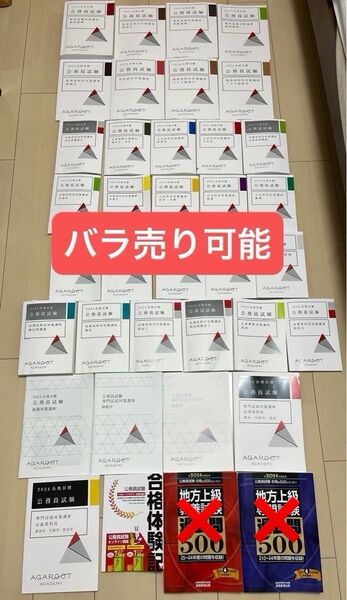 アガルートアカデミー 2024年版 公務員試験 対策書 全30冊 アガルート 参考書