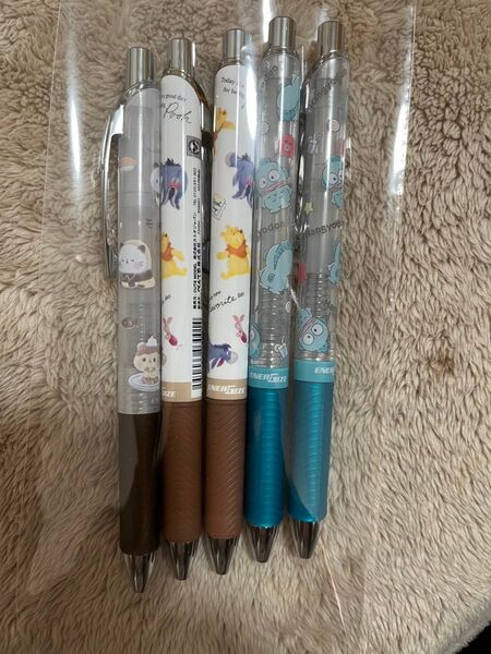 カミオジャパン ペンでる シャープペン本体 超可愛い5本セット コレクション キャラクターグズ