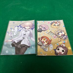 ローソンFGOコラボオリジナルメタリックブロマイド2枚