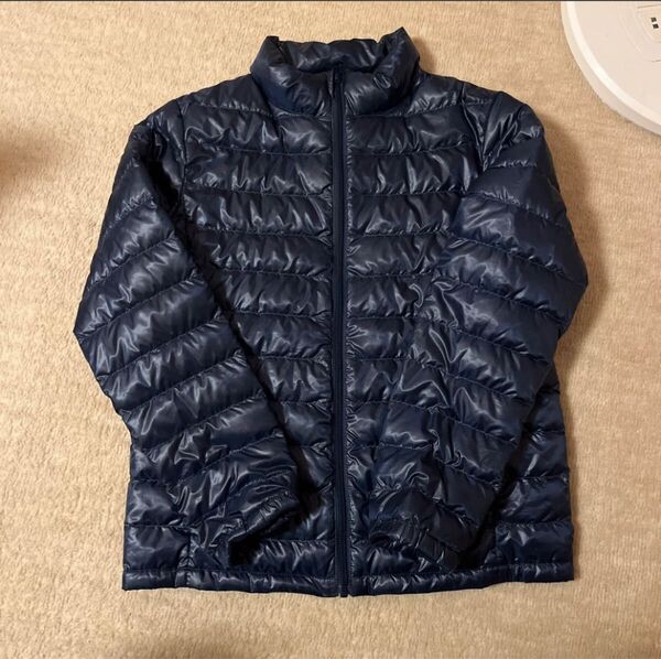UNIQLO ユニクロ ダウンジャケット 軽量 キッズ 150 ネイビー