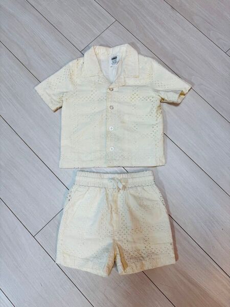 【美品】KITH baby セットアップ (上下)キス ベビー アイレット風 子供服 夏 希少 完売品 大人気