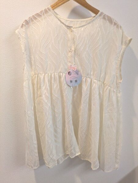 新品LL 陽さん しまむら シャンブル アベイル レディース talbyyumi 半袖Tシャツ 半袖ブラウス