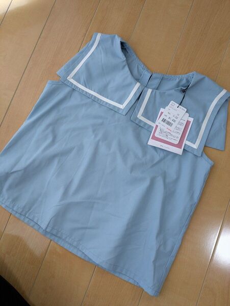 新品130. セーラー半袖Tシャツ キッズ服 女の子 男の子 テータテート futafuta バースデイ しまむら