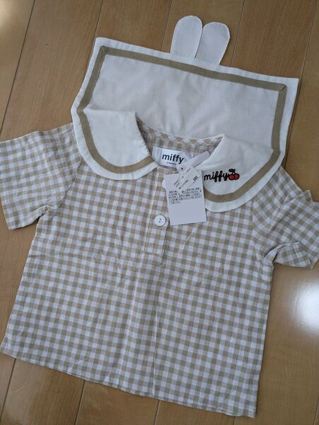 新品95.ミッフィー セーラーギンガムチェックTシャツ テータテート futafuta バースデイ しまむら