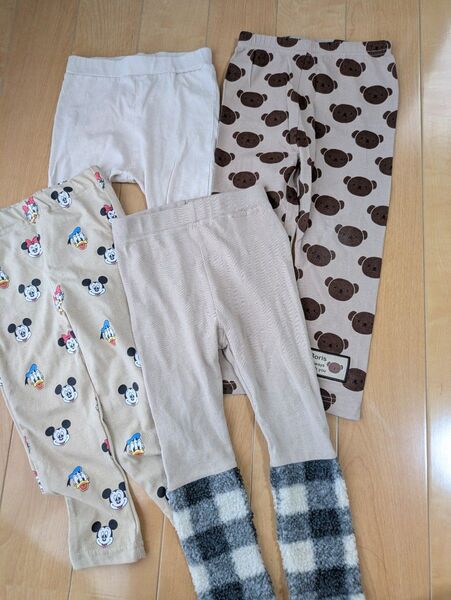 95.ベビー服 ベビーズボン 四枚セット テータテート futafuta バースデイ しまむら
