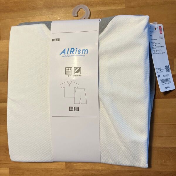 未使用未開封 UNIQLO AIRismルームウェア 半袖エアリズムコットンセット MENS Mサイズ