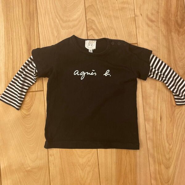 アニエスベー ロンT ボーダー 18mois 90ぐらい