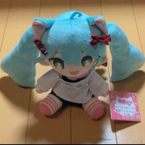 初音ミク オリジナルぬいぐるみ 猫耳Tシャツver.