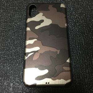 * prompt decision * new goods!! iPhone X/XS combined use soft TPU case camouflage tea *