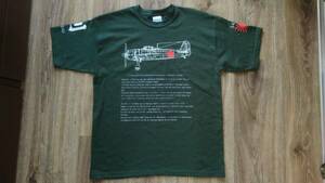 局地戦闘機 紫電改Tシャツ　英文解説　剣部隊 343空　松山空　紫電改のタカ　　　　02