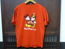 USA古着　Tシャツ Walt Disney World Kids X LARGE ミッキーマウス ディズニー 赤 レッド 90s_画像1