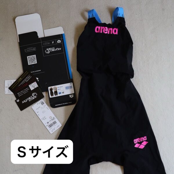 Sサイズ アリーナ arena アクアフォースストーム MF レーシングオープンバック ARN-4002W BKBL