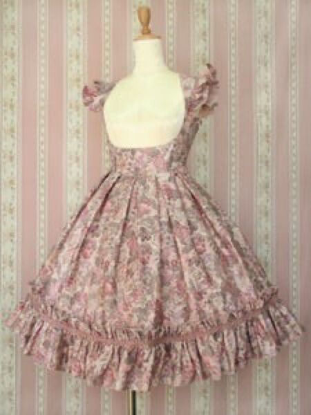 ヴィクトリアンメイデン Victorian maiden エプロンフリルローズドレス ワンピース ゴブラン