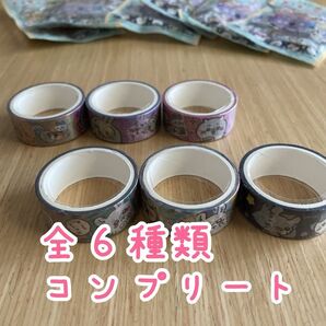☆ちいかわ☆マスキングテープ2♪全6種類セット うさぎ15mm×3m ハチワレ くりまんじゅう ラッピング デコレーション シール
