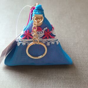 【完売】近沢レース☆メッシュ三角ポーチ☆かき氷