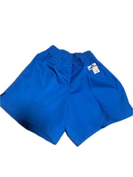 新品 青 短パン ハーパン 体操服 体操着 体育着 150cm スクール 学校 カワニシ kawanishi