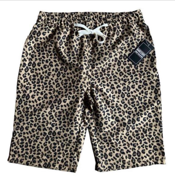 新品ヒョウ柄ショートパンツ 未使用タグ付き レオパード柄ハーフパンツ L ワコマリア ショートパンツ
