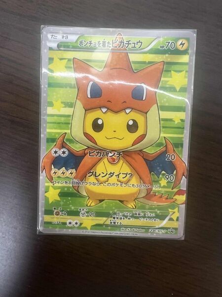ポンチョを着たピカチュウ ポケモンカード プロモカード XY-P 観賞用