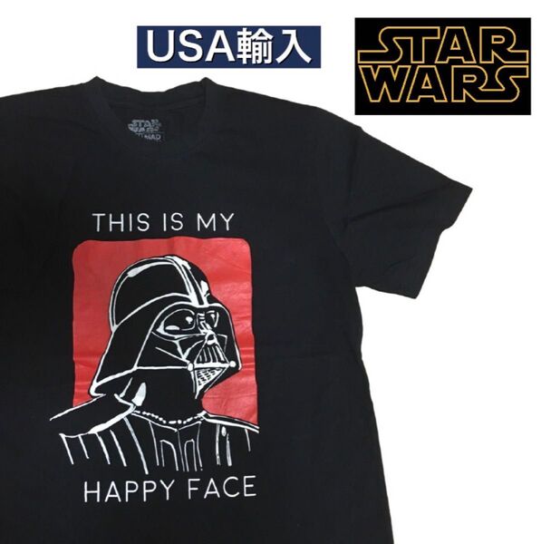 アメリカ古着 スターウォーズ ダースベイダー tシャツ ブラック黒 M 半袖 ビンテージ star wars ブラック