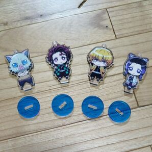 鬼滅の刃 アクリルスタンドキーホルダー 4個セット
