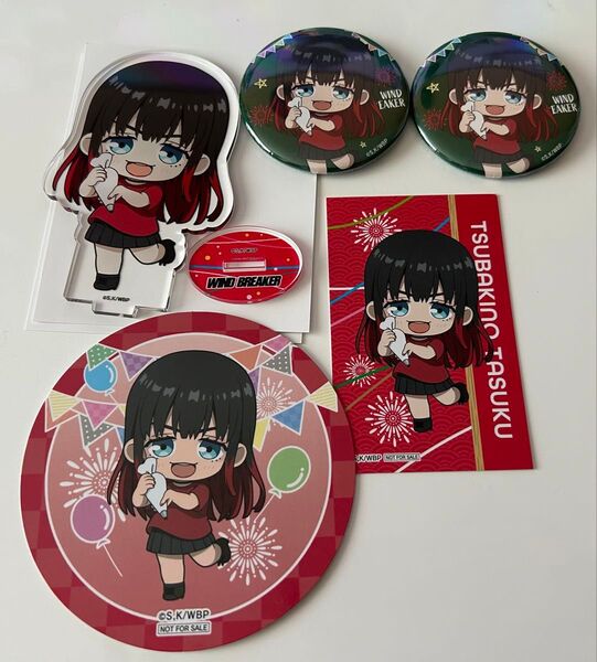 WIND BREAKER プリンセスカフェ グッズ 缶バッジ アクリルスタンド コースター カード 椿野佑