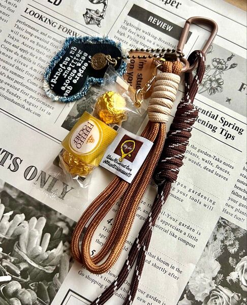 じゃらじゃらキーホルダー ハンドメイド フェイクフード