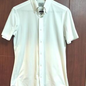 メーカーズシャツ鎌倉 Makers Shirt 半袖 白 ホワイト ボタンダウン Mサイズ