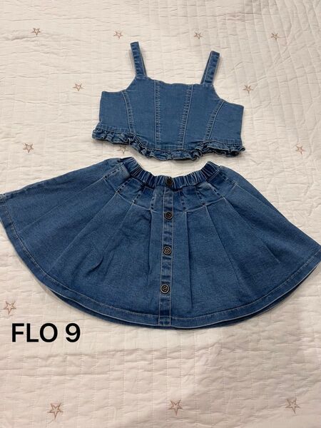 韓国子供服 FLO ビスチェ スカート 100-110