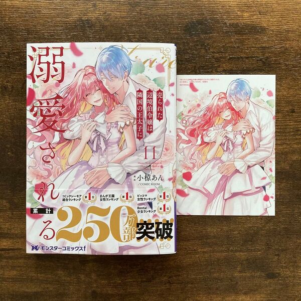売られた辺境伯令嬢は隣国の王太子に溺愛される 11 ゲーマーズ オリジナルイラストカード 小椋あん モンスターコミックスf