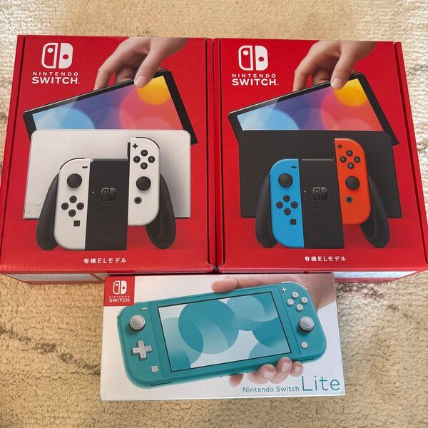 Nintendo Switch 有機ELモデル2台、liteセット