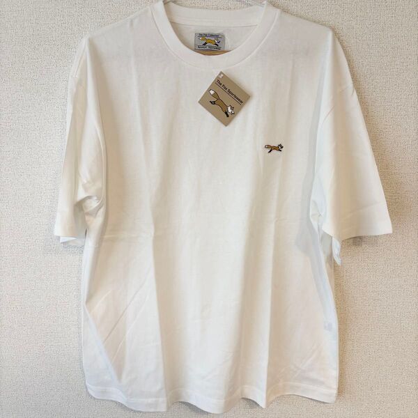 【L】PENNEYS ペニーズ THE FOX ワッペン刺繍 ルーズ半袖Tシャツ 白